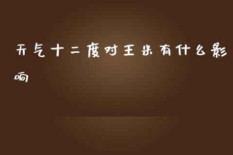 天气十二度对王米有什么影响_https://m.15771688.com_期货开户_第1张