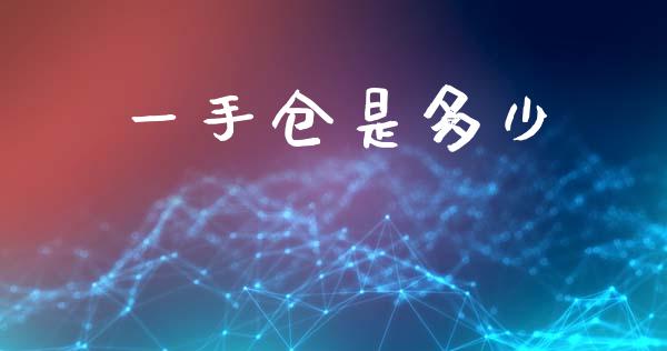 一手仓是多少_https://m.15771688.com_道指实时行情_第1张