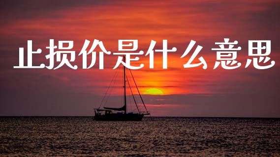 止损价是什么意思_https://m.15771688.com_道指实时行情_第1张