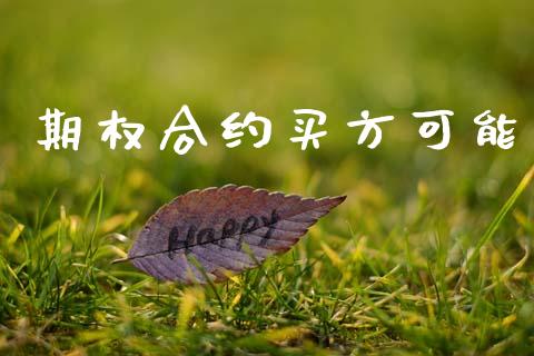 期权合约买方可能_https://m.15771688.com_道指实时行情_第1张