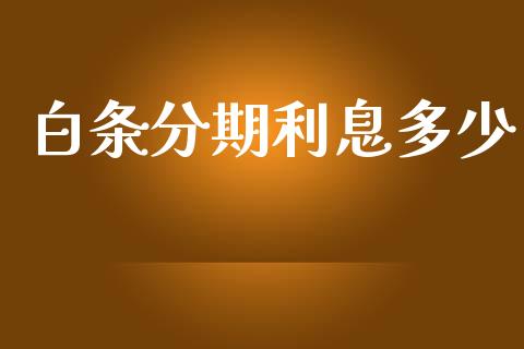 白条分期利息多少_https://m.15771688.com_美国道指_第1张