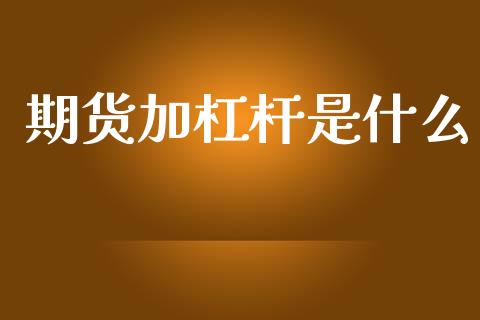 期货加杠杆是什么_https://m.15771688.com_美国道指_第1张