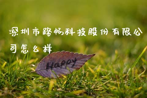 深圳市路畅科技股份有限公司怎么样_https://m.15771688.com_期货手续费_第1张