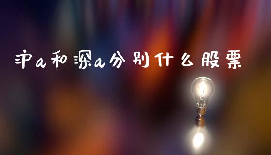 沪a和深a分别什么股票_https://m.15771688.com_美国道指_第1张