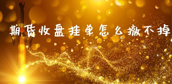 期货收盘挂单怎么撤不掉_https://m.15771688.com_道指实时行情_第1张
