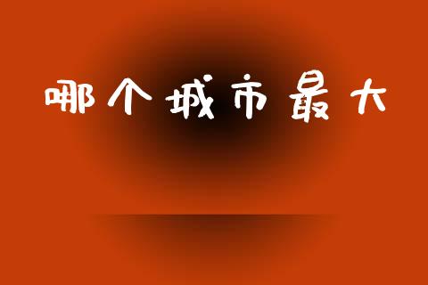 哪个城市最大_https://m.15771688.com_美国道指_第1张