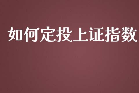 如何定投上证指数_https://m.15771688.com_期货开户_第1张