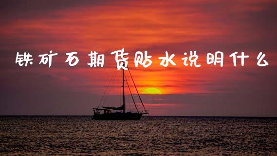 铁矿石期货贴水说明什么_https://m.15771688.com_美国道指_第1张