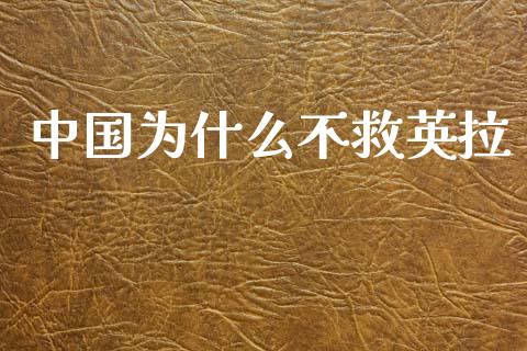 中国为什么不救英拉_https://m.15771688.com_道指实时行情_第1张