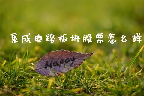 集成电路板块股票怎么样_https://m.15771688.com_道指实时行情_第1张