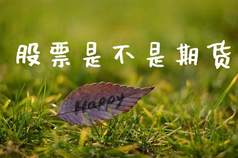 股票是不是期货_https://m.15771688.com_期货开户_第1张