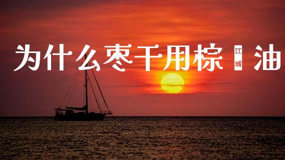 为什么枣干用棕榈油_https://m.15771688.com_美国道指_第1张