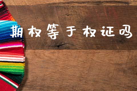 期权等于权证吗_https://m.15771688.com_道指实时行情_第1张