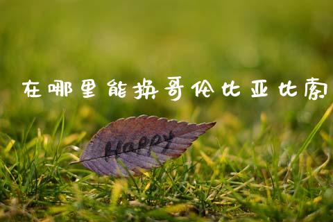 在哪里能换哥伦比亚比索_https://m.15771688.com_美国道指_第1张
