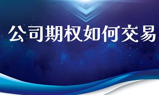 公司期权如何交易_https://m.15771688.com_道指实时行情_第1张