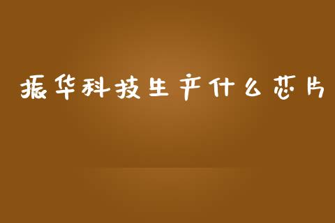振华科技生产什么芯片_https://m.15771688.com_期货开户_第1张