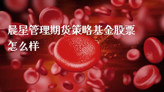 晨星管理期货策略基金股票怎么样_https://m.15771688.com_期货手续费_第1张