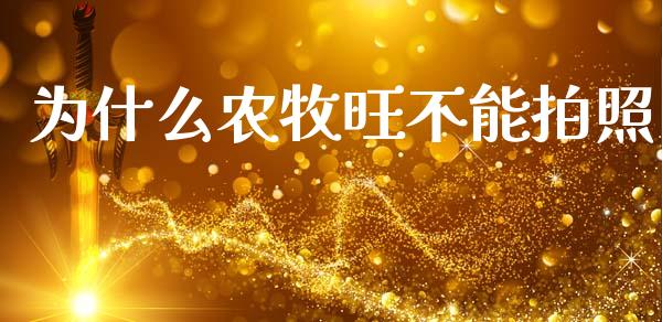 为什么农牧旺不能拍照_https://m.15771688.com_期货开户_第1张