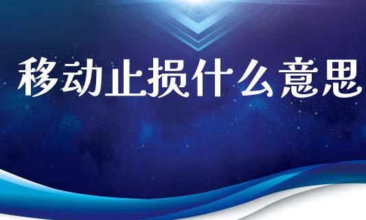 移动止损什么意思_https://m.15771688.com_道指实时行情_第1张