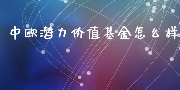中欧潜力价值基金怎么样_https://m.15771688.com_道指实时行情_第1张