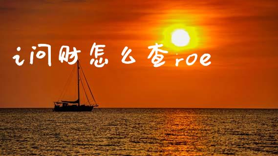i问财怎么查roe_https://m.15771688.com_道指实时行情_第1张