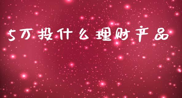 5万投什么理财产品_https://m.15771688.com_期货开户_第1张