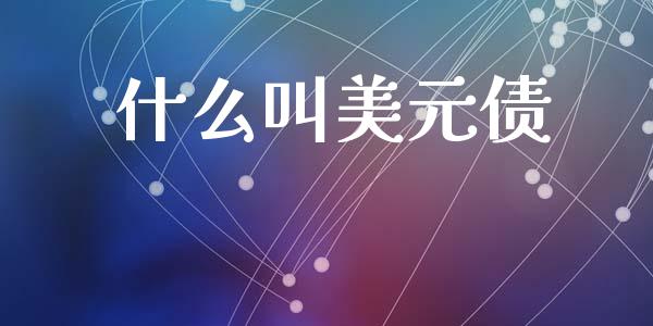 什么叫美元债_https://m.15771688.com_道指实时行情_第1张