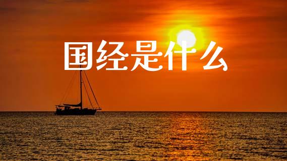 国经是什么_https://m.15771688.com_期货手续费_第1张