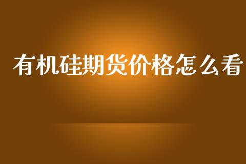 有机硅期货价格怎么看_https://m.15771688.com_美国道指_第1张