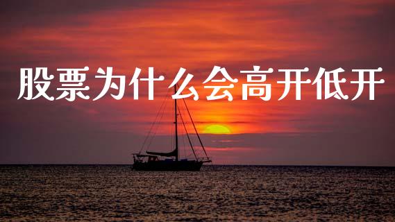 股票为什么会高开低开_https://m.15771688.com_期货手续费_第1张