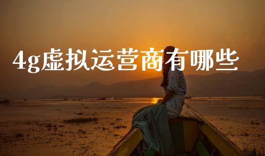 4g虚拟运营商有哪些_https://m.15771688.com_期货开户_第1张