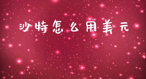 沙特怎么用美元_https://m.15771688.com_期货手续费_第1张