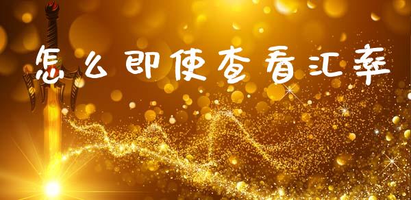怎么即使查看汇率_https://m.15771688.com_期货手续费_第1张