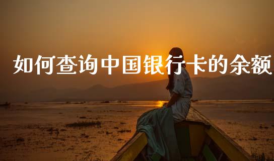如何查询中国银行卡的余额_https://m.15771688.com_期货手续费_第1张