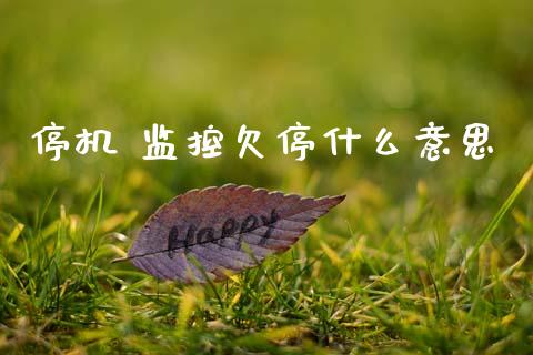 停机 监控欠停什么意思_期货手续费_第1张_期货开户_期货手续费_道指实时行情_美国道指 停机 监控欠停什么意思_https://m.15771688.com_期货手续费_第1张