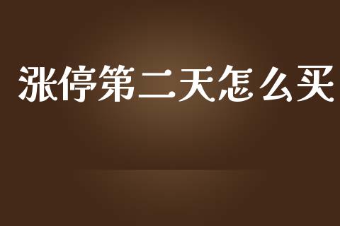 涨停第二天怎么买_https://m.15771688.com_期货开户_第1张