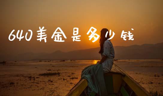 640美金是多少钱_https://m.15771688.com_期货手续费_第1张