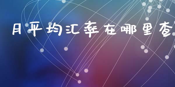 月平均汇率在哪里查_https://m.15771688.com_道指实时行情_第1张