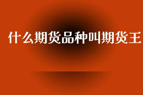 什么期货品种叫期货王_https://m.15771688.com_期货开户_第1张