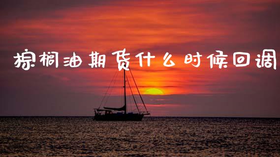 棕榈油期货什么时候回调_https://m.15771688.com_期货开户_第1张