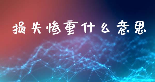 损失惨重什么意思_https://m.15771688.com_美国道指_第1张