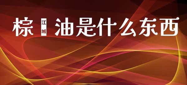 棕榈油是什么东西_https://m.15771688.com_期货开户_第1张