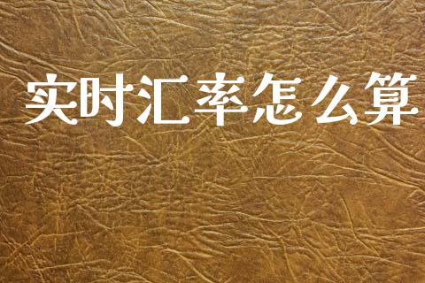 实时汇率怎么算_https://m.15771688.com_期货开户_第1张