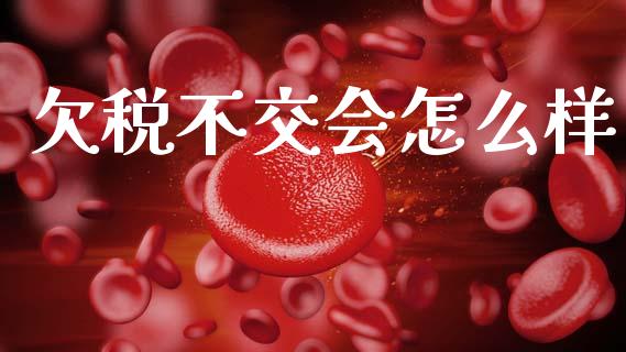 欠税不交会怎么样_https://m.15771688.com_期货开户_第1张