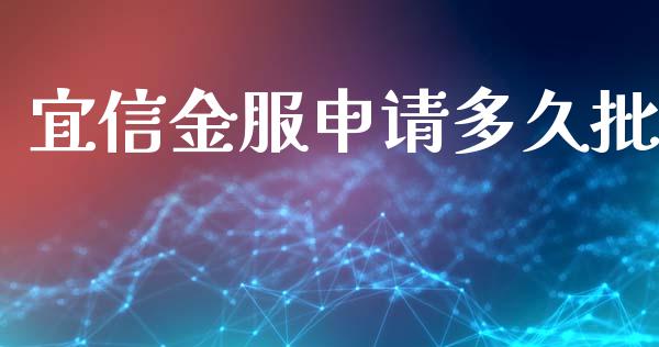 宜信金服申请多久批_https://m.15771688.com_期货开户_第1张