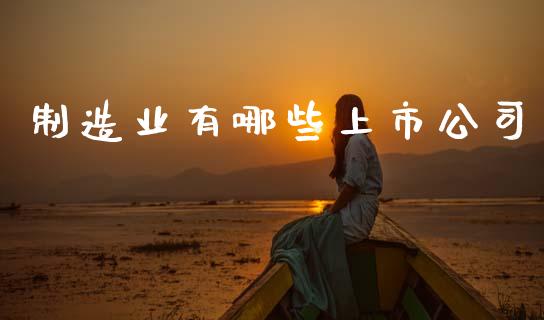 制造业有哪些上市公司_https://m.15771688.com_美国道指_第1张