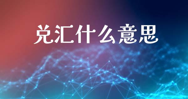兑汇什么意思_https://m.15771688.com_美国道指_第1张