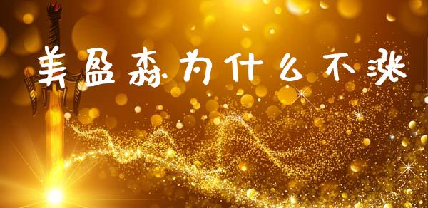 美盈森为什么不涨_https://m.15771688.com_期货开户_第1张