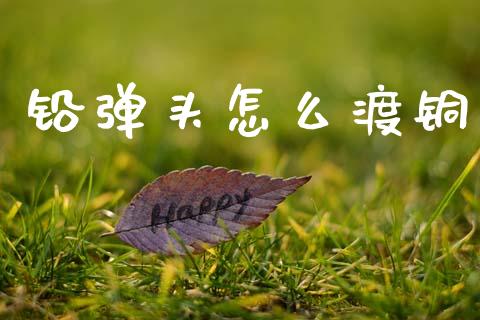 铅弹头怎么渡铜_https://m.15771688.com_期货开户_第1张