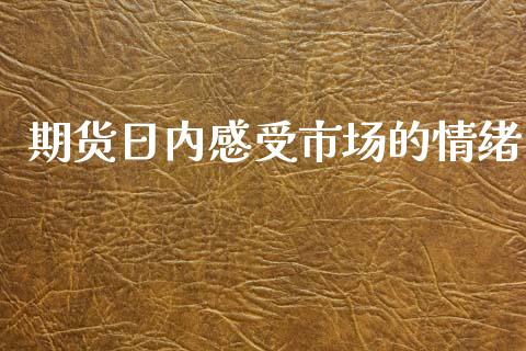 期货日内感受市场的情绪_https://m.15771688.com_道指实时行情_第1张